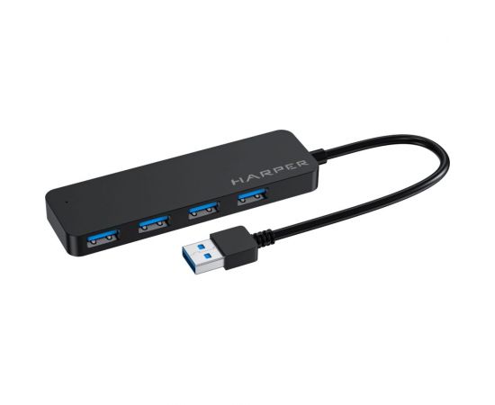 USB концентратор Harper HUB-04P Black H00003291 