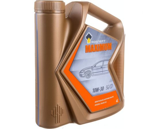 Моторное масло РОСНЕФТЬ Maximum 10W-30 SG-CD минер. кан. 4 л 40814242 