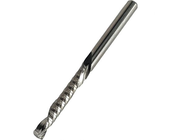 Фреза спиральная однозаходная компрессионная для ЧПУ (3.175x22x45 мм; S=3.175 мм; Z1) Greencut GC3023 
