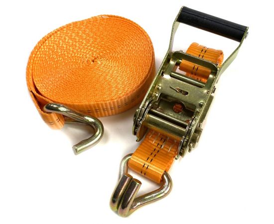 Стяжной ремень с храповиком для крепления груза ТамбовТехСнаб 1.6/3 т, 1 м, 35 мм 7930105412251 