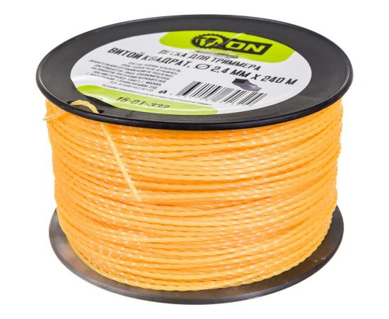 Леска для триммера Витой квадрат (2.4 мм; 240 м) ON 15-01-332 – изображение 2