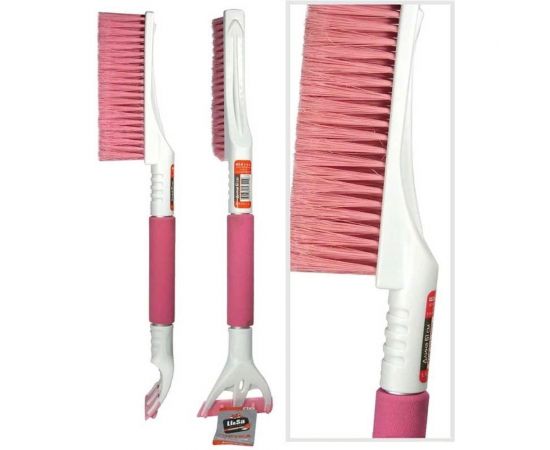 Щетка для снега Nova Bright Li-Sa cо скребком, поролоновая ручка, расщепленная щетина 61 см LS211/2 44408 – изображение 2