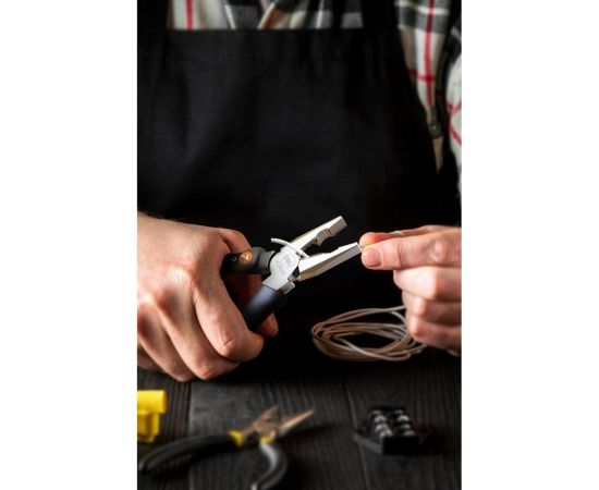 Комбинированные плоскогубцы DELI home series gray ht2007c 180мм эксклюзивный дизайн, рукоятка софттач пластик, подарочная упаковка 112892 – изображение 2