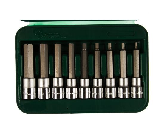 Набор торцевых головок-вставок (НЕХ 4-17 мм; 1/2""; 9 шт.) Hans 46026-49 – изображение 2