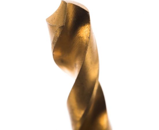 Сверло по металлу удлиненное (7.3х156 мм; Р9 TiN) Туламаш 55296 – изображение 3