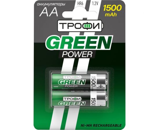 Батарейки Трофи HR6-2BL 1500mAh Б0019500 – изображение 3