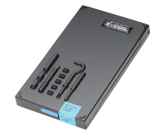 Набор для восстановления резьбы VOELKEL V-Coil М5,0x0,8, 24 пр. V04009 – изображение 3