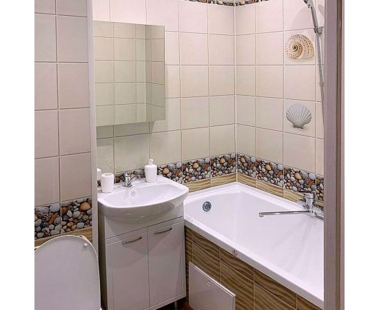 Панель ПВХ КронаПласт Unique дары моря бежевый фон, 1 шт. 00-00048332 – изображение 3