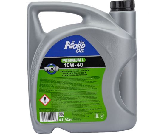 Моторное масло NORD OIL Premium L 10W-40 SL/CF, 4л NRL030 – изображение 3