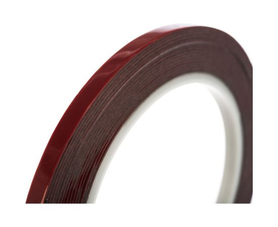 Пеноакриловая двусторонняя лента RoxelPro толщина 0,8 мм, 6ммх5м, серая 512311 – изображение 4