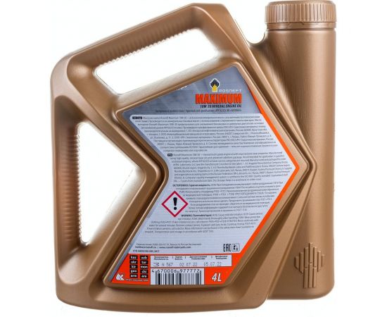 Моторное масло РОСНЕФТЬ Maximum 10W-30 SG-CD минер. кан. 4 л 40814242 – изображение 4