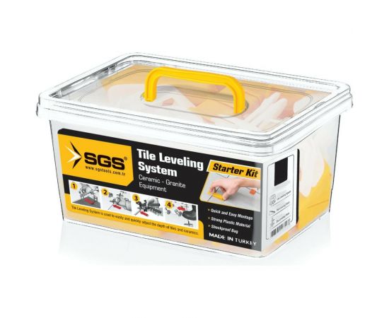 Набор системы выравнивания плитки (стойки 150 шт, 1.5 мм, клинья 50 шт, контейнер) SGS 6312SGS – изображение 6