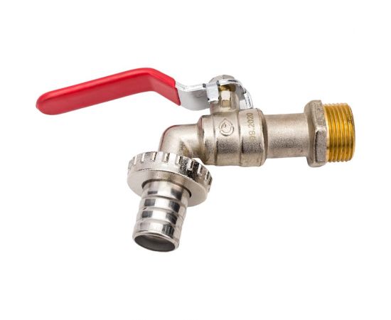 Водозаборный кран AV Engineering со штуцером 3/4" никелированный AVE166034 