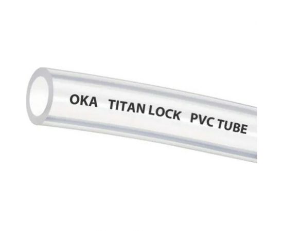 Прозрачная безнапорная ПВХ трубка TITAN LOCK OKA внутренний диаметр 12 мм 20 м TL012OK_20 