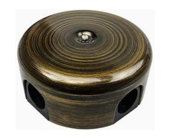 Распределительная коробка Bironi 110мм, пластик, цвет бронза (4 кабельных ввода в комплекте) B1-522-25-K 