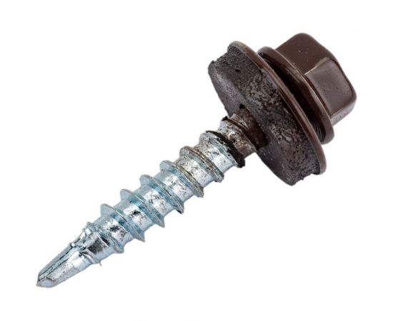 Cамосверлящий винт HARDWEX ТМ HWX2-W-P5-4.8x28 мм, св.№1, RAL 8017, 250 шт. 5190000001871 