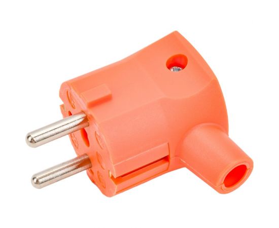 Угловая кабельная вилка с защитным контактом и 2-й системой заземления ABL CEE7/VII,16A 2P+E 250V, 1107170 