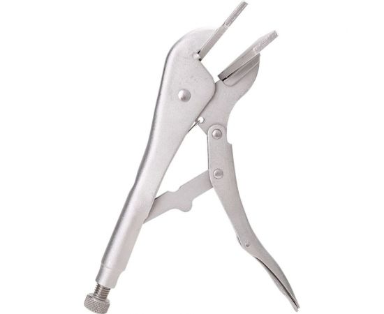 Зажимные клещи DELI dl20016 с плоскими губками с фиксатором 250мм, регулировочный винт, углеродистая сталь 112761 