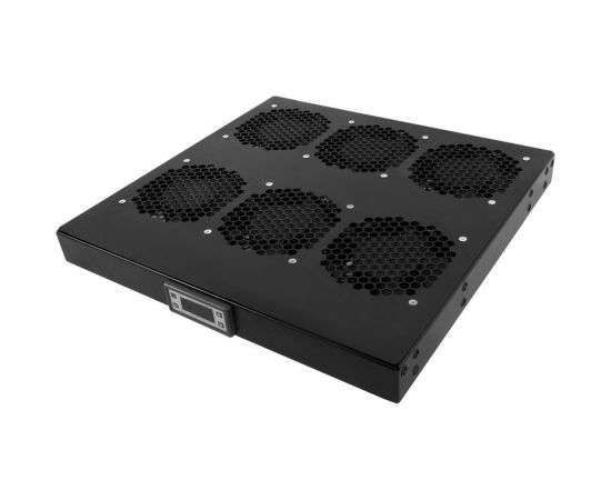 Вентиляторный модуль ЦМО Rem R-FAN, 230V, 1U, вентиляторов: 6, 43 дБ, чёрный R-FAN-6K-1U-9005 