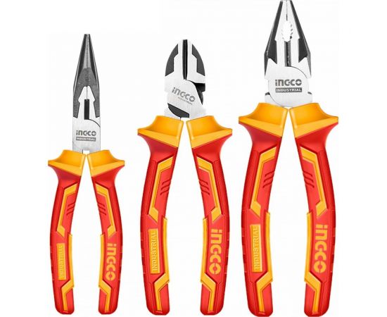 Набор диэлектрического шарнирно-губцевого инструмента INGCO INDUSTRIAL 3 пред. HIKPS28318 