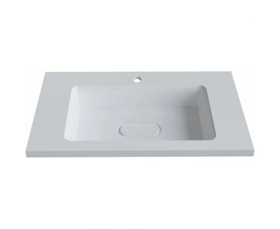 Полувстраиваемая раковина для ванной uperwood Modul_80 см, прямоугольная 2911020340 