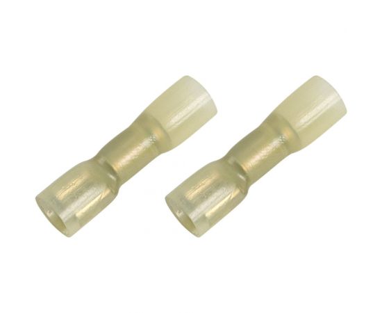 Клемма REXANT плоская полностью изолированная термоусаживаемая гнездо 6.6 мм 4-6 кв.мм желтый, 100 шт 08-0654 