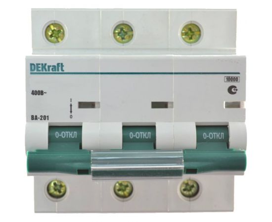 Автоматический выключатель DEKraft ВА201-3P-063A-C 13007DEK 121935 