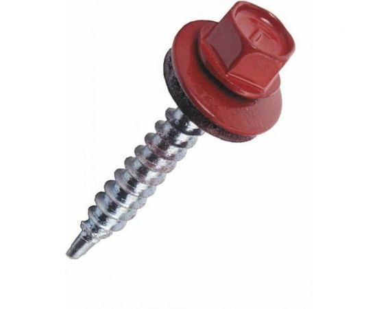 Кровельный саморез Kenner 5,5х19 RAL3005 красное вино 300шт ск55193005ф 