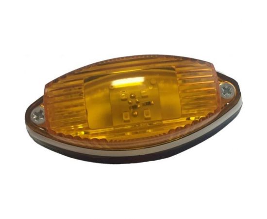 Боковой габаритный светодиодный фонарь ДАЛИ-авто, желтый с прокладкой ГФ2-00LED DA-02152 