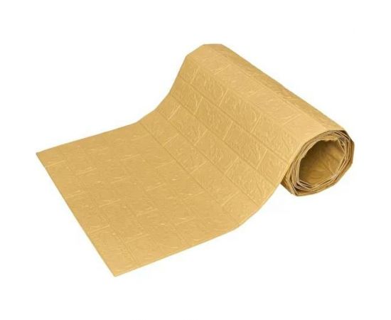 Мягкая самоклеящаяся 3D панель LAKO Кирпич (бежевый; 70x600 см) LKD-01-04-106 