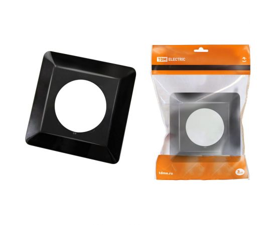Одноместная защитная рамка для выключателей или розеток для защиты обоев TDM 130x130 мм, антрацит SQ1822-0005 
