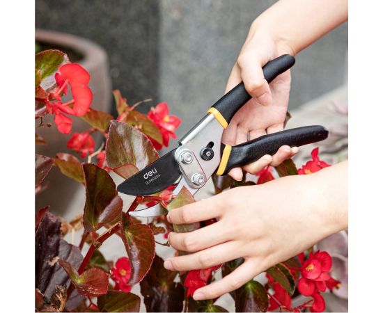 Универсальный садовый секатор DELI DL580204 200 мм, сталь 55С, тефлон, уплотнённая противоскользящая ручка 98486 – изображение 11