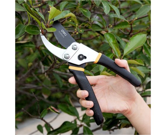 Универсальный садовый секатор DELI DL580204 200 мм, сталь 55С, тефлон, уплотнённая противоскользящая ручка 98486 – изображение 14