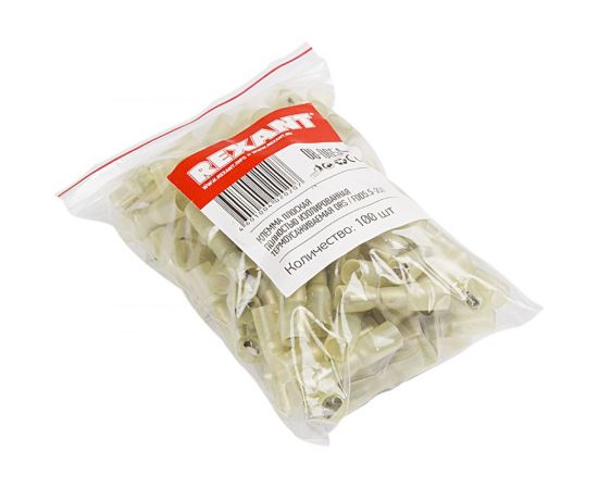 Клемма REXANT плоская полностью изолированная термоусаживаемая гнездо 6.6 мм 4-6 кв.мм желтый, 100 шт 08-0654 – изображение 2