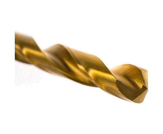 Сверло по металлу Профоснастка 12 мм HSS M2 TIN/135 DIN 338, 1 шт., №287 30201127 – изображение 2