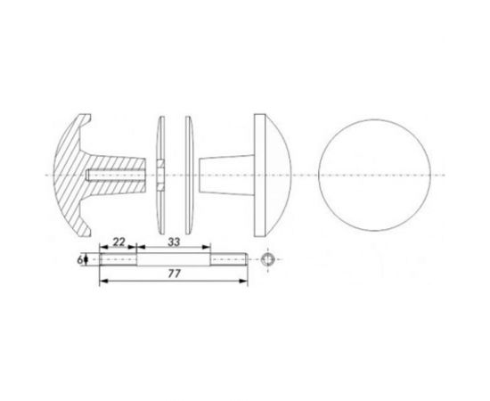 Дверная ручка Литейщик-Плюс РДК-110 античная бронза 6503 – изображение 2