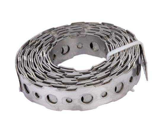 Перфорированная лента VORMANN 16x0,9 мм, 3 м, нержавеющая сталь 011401016 – изображение 2