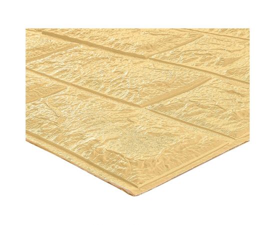 Мягкая самоклеящаяся 3D панель LAKO Кирпич (бежевый; 70x600 см) LKD-01-04-106 – изображение 2