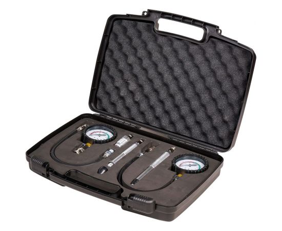 Компрессометр для измерения компрессии Airline PRO Бензин+Дизель набор, кейс ATAA011 – изображение 2
