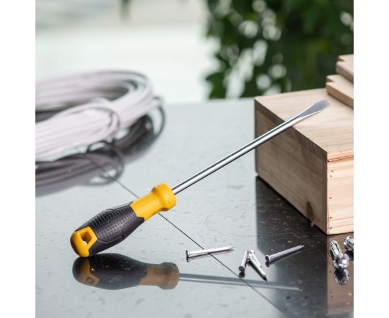 Шлицевая отвертка DELI DL6382001 8x200 мм 98357 – изображение 2