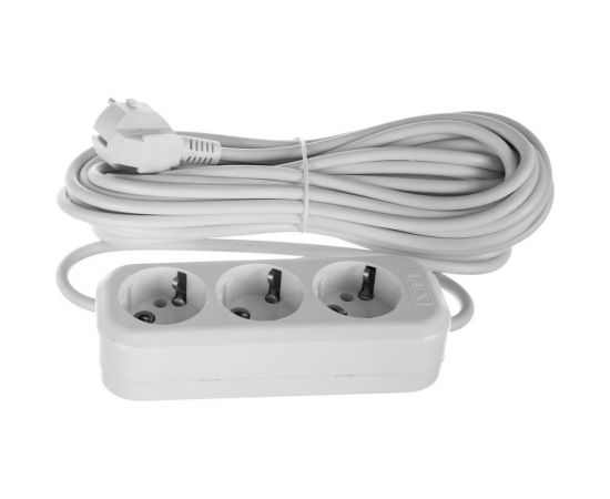 Трехместный сетевой удлинитель с заземлением LUX У3-Е, 10м, 4606400414674 – изображение 2