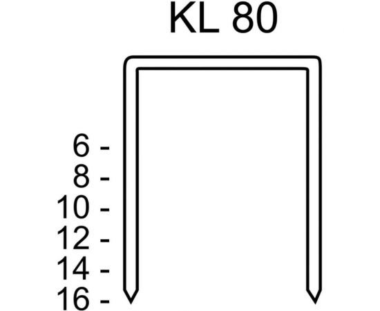 Скоба Schneider Airsystems 3000 шт. KL 80/12 CNK/3000 DGKC420006 – изображение 2