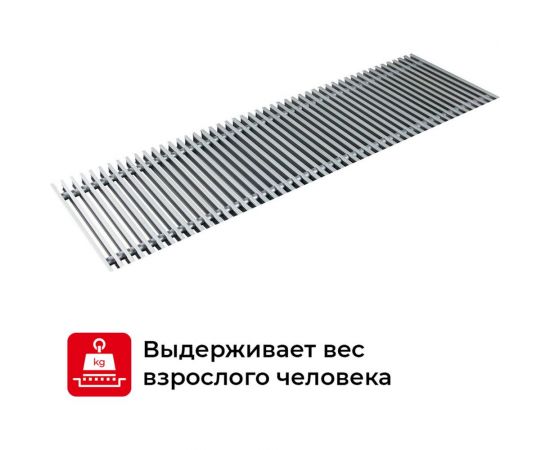 Решетка для внутрипольного конвектора TECHNO PPA 300-2300 RH04005728 – изображение 3