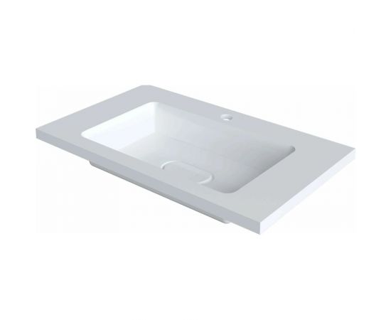 Полувстраиваемая раковина для ванной uperwood Modul_80 см, прямоугольная 2911020340 – изображение 3