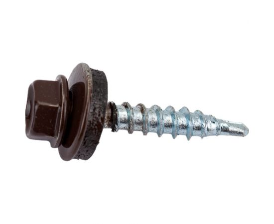 Cамосверлящий винт HARDWEX ТМ HWX2-W-P5-4.8x28 мм, св.№1, RAL 8017, 250 шт. 5190000001871 – изображение 3