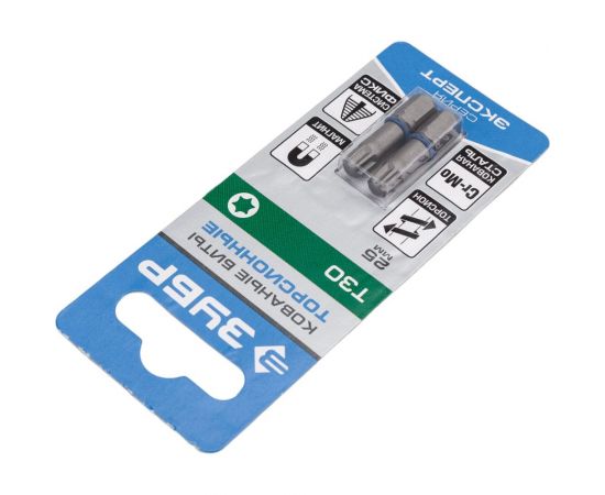 Биты ""ЭКСПЕРТ"" 2 шт. (25 мм; T30) Зубр 26015-30-25-2 – изображение 4