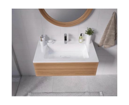 Полувстраиваемая раковина для ванной uperwood Modul_80 см, прямоугольная 2911020340 – изображение 5