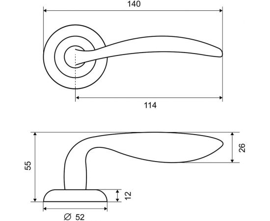 Дверная ручка Palladium Serena GP 00009412 – изображение 5