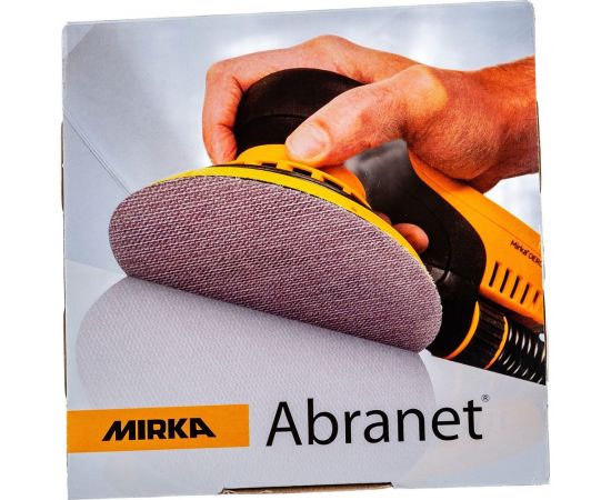 Круг шлифовальный на сетчатой основе ABRANET (50 шт; 150 мм; Р80) MIRKA 5424105080 – изображение 5