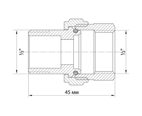 Переходник VRT со сгоном, 2, прямой, конус, никель 511704 – изображение 9